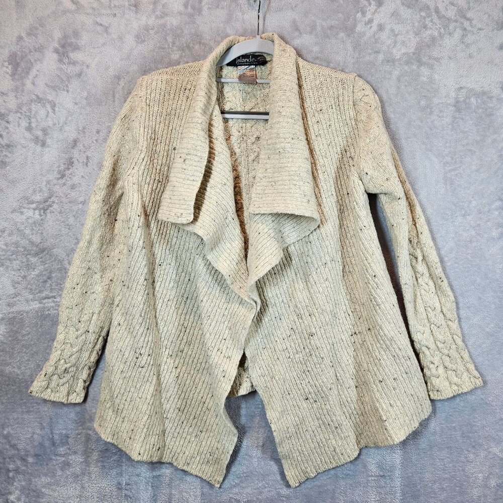 Islander Womens Wool & Cashmere Cardigan Sweater Made In Ireland  Career Open